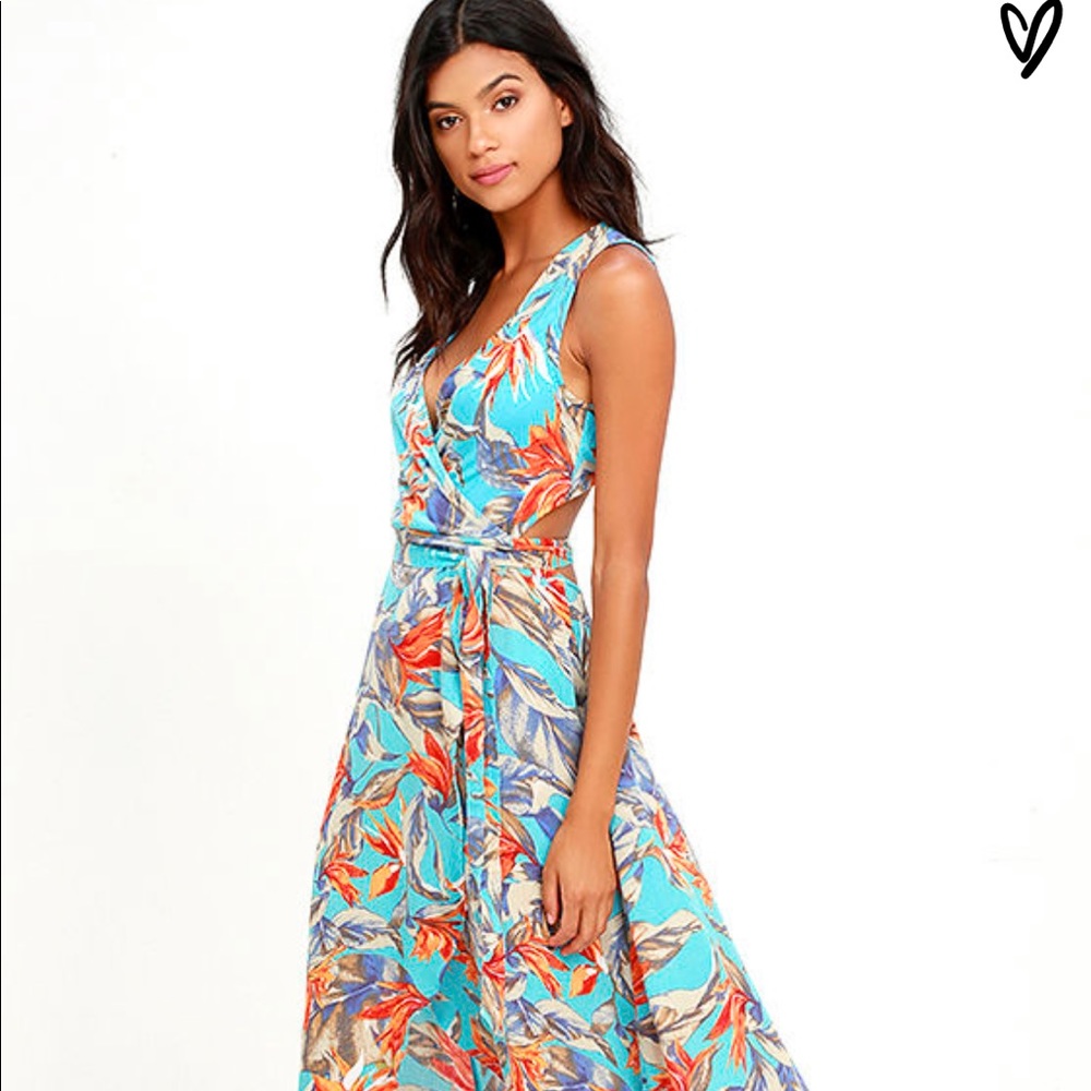 Lulus Something To Believe In Wrap Dress